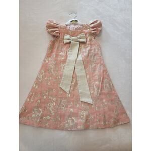 Children Salon Girls Floral Dress w/ Bow Sz 6